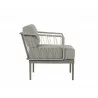 Sunpan Catania Armchair In Grey And Palazzo Taupe - Side - Sunpan Catania Armchair In Grey And Palazzo Taupe - Side