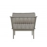 Sunpan Catania Armchair In Grey And Palazzo Taupe - Back View