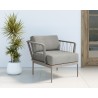 Sunpan Catania Armchair In Grey And Palazzo Taupe - Lifestyle