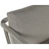 Sunpan Catania Armchair In Grey And Palazzo Taupe - Seat Back