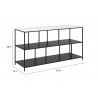 Zuo Modern Singularity Console Table White and Black - With Dimension