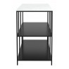 Zuo Modern Singularity Console Table White and Black - Side View