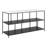 Zuo Modern Singularity Console Table White and Black - Side Angled