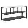 Zuo Modern Singularity Console Table White and Black - Side Angled - Zuo Modern Singularity Console Table White and Black - Side Angled