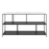 Zuo Modern Singularity Console Table White and Black - Front - Zuo Modern Singularity Console Table White and Black - Front