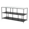Zuo Modern Singularity Console Table White and Black - Angled