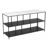 Zuo Modern Singularity Console Table White and Black - Angled View2