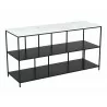 Zuo Modern Singularity Console Table White and Black - Angled View2 - Zuo Modern Singularity Console Table White and Black - Angled View2