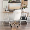 Zuo Modern Madelaine Office Chair in White and Gold - Lifestyle