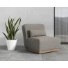 Sunpan Carbonia Swivel Lounge Chair In Fontelina Grey - Lifestyle - Sunpan Carbonia Swivel Lounge Chair In Fontelina Grey - Lifestyle