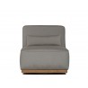 Sunpan Carbonia Swivel Lounge Chair In Palazzo Taupe - Front