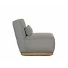 Sunpan Carbonia Swivel Lounge Chair In Palazzo Taupe - Side - Sunpan Carbonia Swivel Lounge Chair In Palazzo Taupe - Side
