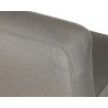 Sunpan Carbonia Swivel Lounge Chair In Palazzo Taupe - Seat Back Close-up