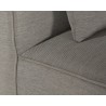 Sunpan Carbonia Swivel Lounge Chair In Palazzo Taupe - Seat Close-up
