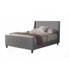 Alpine Furniture Amber California King Bed in Grey Linen - Angled