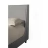 Alpine Furniture Amber California King Bed in Grey Linen - Headboard Angled - Alpine Furniture Amber California King Bed in Grey Linen - Headboard Angled
