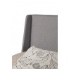 Alpine Furniture Amber California King Bed in Grey Linen - Headboard