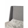 Alpine Furniture Amber California King Bed in Grey Linen - Headboard - Alpine Furniture Amber California King Bed in Grey Linen - Headboard
