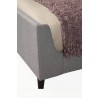 Alpine Furniture Amber California King Bed in Grey Linen - Leg Close-up