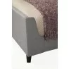 Alpine Furniture Amber California King Bed in Grey Linen - Leg Close-up - Alpine Furniture Amber California King Bed in Grey Linen - Leg Close-up