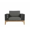 Sunpan Salerno Armchair Grey Front - Sunpan Salerno Armchair Grey Front