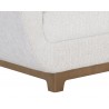 Sunpan Benicio Bench in Rhea Light Barleybellevue Bench And Abbington Black / Bravo Black - Base Angle