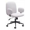 Zuo Modern Lionel Office Chair in Beige - Angled
