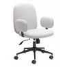 Zuo Modern Lionel Office Chair in Beige - Angled - Zuo Modern Lionel Office Chair in Beige - Angled