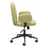 Zuo Modern Lionel Office Chair in Olive Green - Side View
