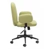 Zuo Modern Lionel Office Chair in Olive Green - Side View - Zuo Modern Lionel Office Chair in Olive Green - Side View