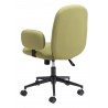 Zuo Modern Lionel Office Chair in Olive Green - Back Angled