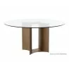 Sunpan Denver Dining Table Base - Round - Angled - Sunpan Denver Dining Table Base - Round - Angled