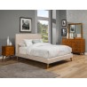  Alpine Furniture Britney California King Bed in Light Grey - Lifestyle