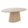 Sunpan Althea Dining Table - Oval in Light Oak - 84" - Angled - Sunpan Althea Dining Table - Oval in Light Oak - 84" - Angled