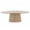 Sunpan Althea Dining Table - Oval in Light Oak - 84" - Front - Sunpan Althea Dining Table - Oval in Light Oak - 84" - Front