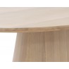 Sunpan Althea Dining Table - Oval in Light Oak - 84" - Tabletop Edge