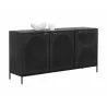 Sunpan Aziza Sideboard - Angled with Decor - Sunpan Aziza Sideboard - Angled with Decor