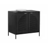 Sunpan Aziza Nightstand - Angled with Decor - Sunpan Aziza Nightstand - Angled with Decor