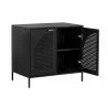 Sunpan Aziza Nightstand - Angled with Opened Cabinet - Sunpan Aziza Nightstand - Angled with Opened Cabinet