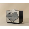 Sunpan Arlington Nightstand - Front View with Decor