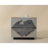Sunpan Arlington Nightstand - Front Angle with Decor