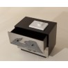 Sunpan Arlington Nightstand - Front Side Top Angle with Decor