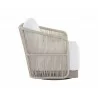 Sunpan Allariz Swivel Armchair in Greige and Stinson White - Side Angled - Sunpan Allariz Swivel Armchair in Greige and Stinson White - Side Angled