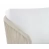 Sunpan Allariz Swivel Armchair in Greige and Stinson White - Arm Close-up - Sunpan Allariz Swivel Armchair in Greige and Stinson White - Arm Close-up