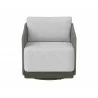 Allariz Swivel Armchair in Warm Grey and Gracebay Light Grey - Front - Allariz Swivel Armchair in Warm Grey and Gracebay Light Grey - Front
