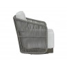 Allariz Swivel Armchair in Warm Grey and Gracebay Light Grey - Side
