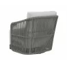 Allariz Swivel Armchair in Warm Grey and Gracebay Light Grey - Back Angled - Allariz Swivel Armchair in Warm Grey and Gracebay Light Grey - Back Angled