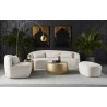 Sunpan Creed Side Table In Antique Gold - Lifestyle