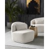 Sunpan Creed Side Table In Antique Gold - Lifestyle