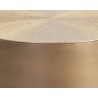 Sunpan Creed Side Table In Antique Gold - Edge Close-up